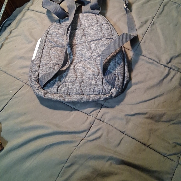 Adidas Heather Gray Backpack with White Accents - Picture 2 of 7